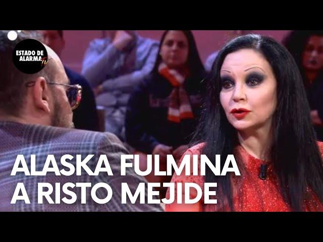 ALASKA destroza a RISTO MEJIDE cuando este intentaba RIDICULIZARLA por encasillarla de DERECHAS