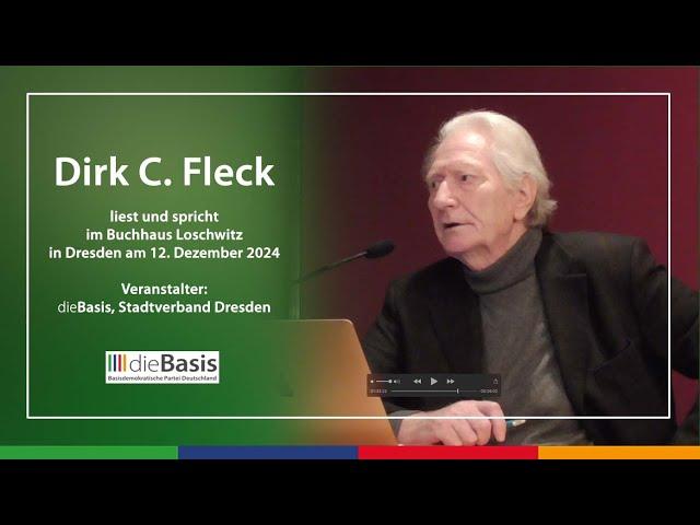 Dirk C. Fleck im Buchhaus Loschwitz