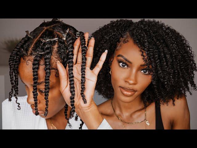 Perfect Twist Out for Natural Hair, 2-Strand vs. 3-Strand Technique