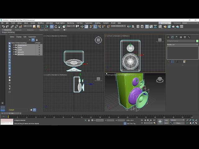 How to Model Speaker System using 3D Studio Max