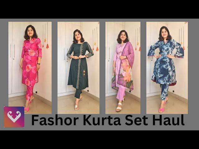 Fashor Kurta Set Haul I My First Fashor Haul