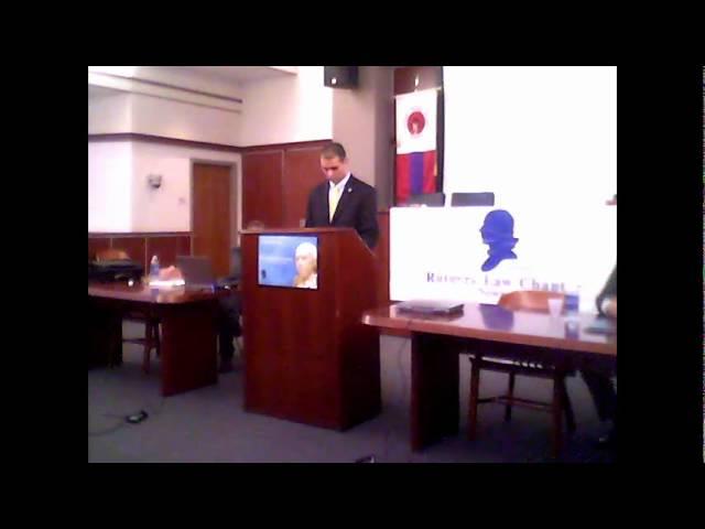 Illegal Immigration. Alan Hyde v. Hans von Spakovsky at Rutgers Federalist Society (Newark)-7