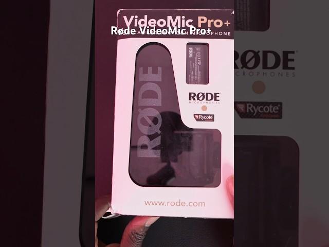 Unboxing the new røde VideoMic pro+ for content creators. It will be fun trying out. #shorts