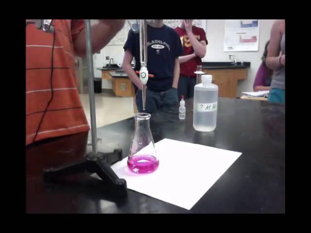 Unit 13 Segment 06B: Titration performed by Mr. Dirksen