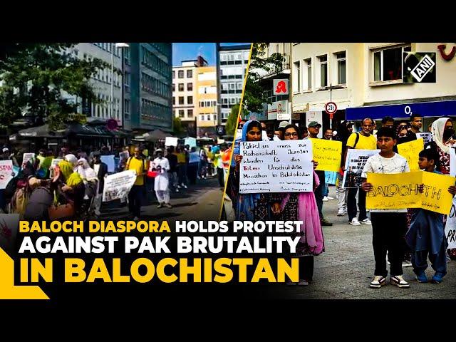 Protest held by Baloch diaspora in Germany against Pakistan’s brutality in Balochistan