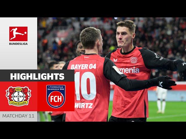 Schick-Hattrick! | Bayer 04 Leverkusen - 1. FC Heidenheim 1846 5-2 | Highlights | MD 11 – Bundesliga