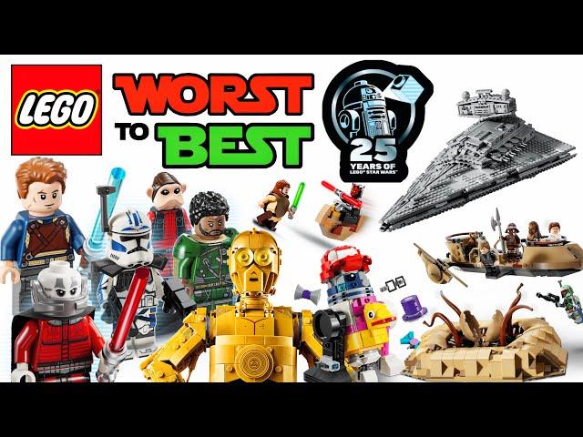 LEGO WORST TO BEST Star Wars 25th Anniversary sets!