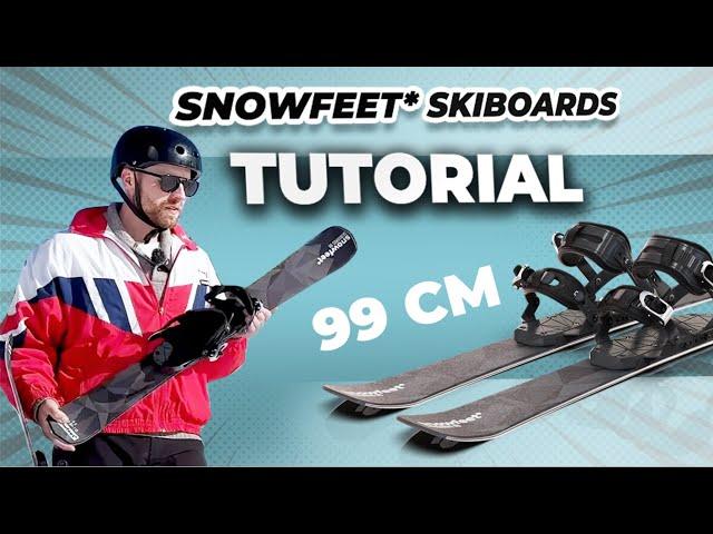 How to Use Snowfeet* Snowblades 99 CM | Short Skis | Skiblades | Tutorial