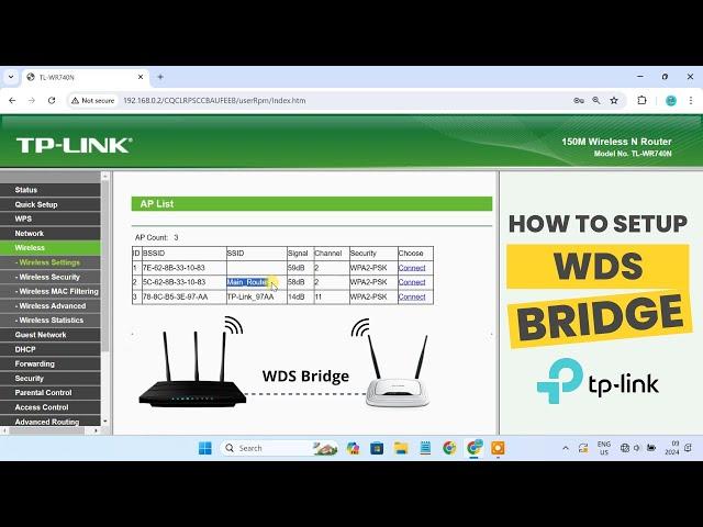 Set up WDS Bridge on TP-Link router