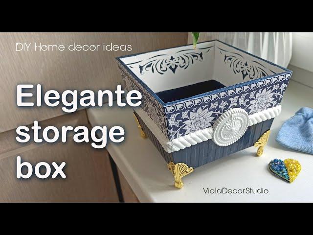 The Art of Storage: Elegant DIY Decoupage Boxes