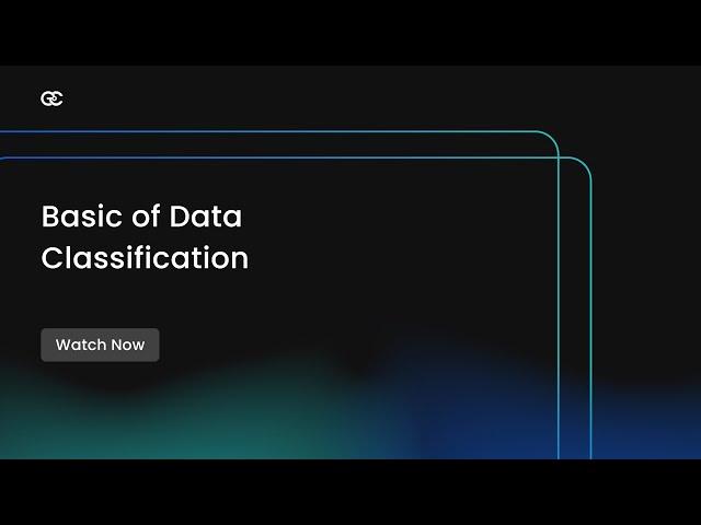 Data Classification Framework - Basics of Data Classifications
