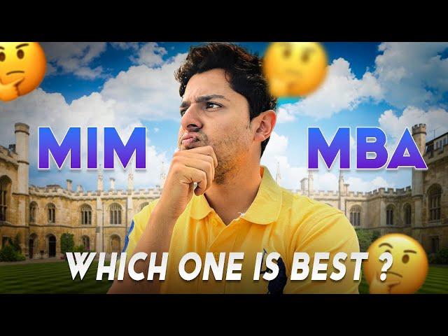 MIM vs MBA - 8 Point Comparison