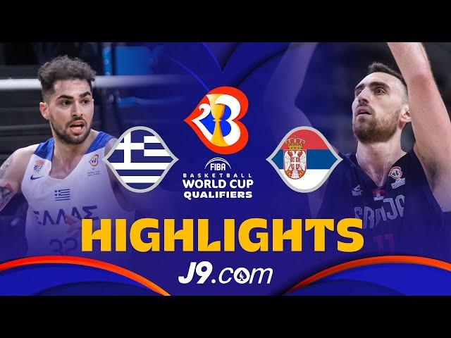  Greece vs  Serbia | J9 Basketball Highlights - #FIBAWC 2023 Qualifiers