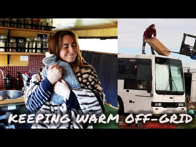 Staying Warm in Winter Off-Grid [The MOST EFFICIENT Split System for OFF-GRID LIVING]