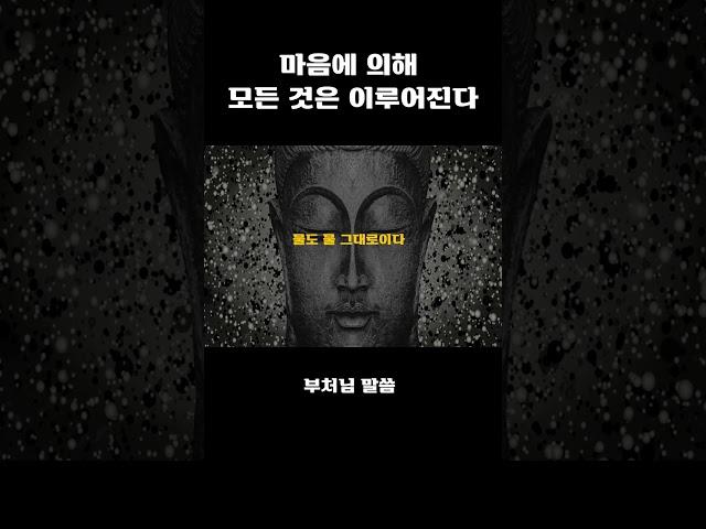부처님 말씀 - 마음에 의해 모든 것은 이루어진다- 불교명언ㅣ인생조언ㅣ깨달음ㅣ법구경