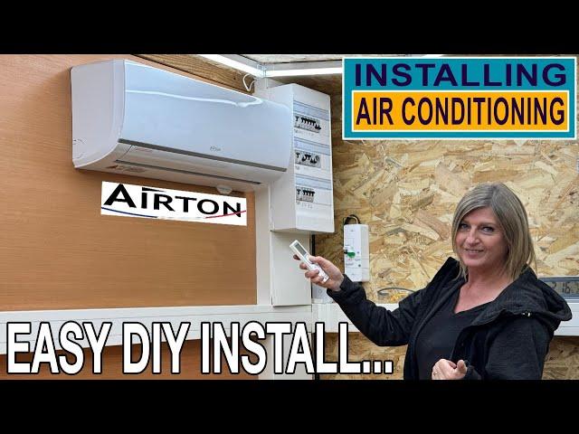 Workshop has Air Conditioning | Installing AIRTON Ready Clim