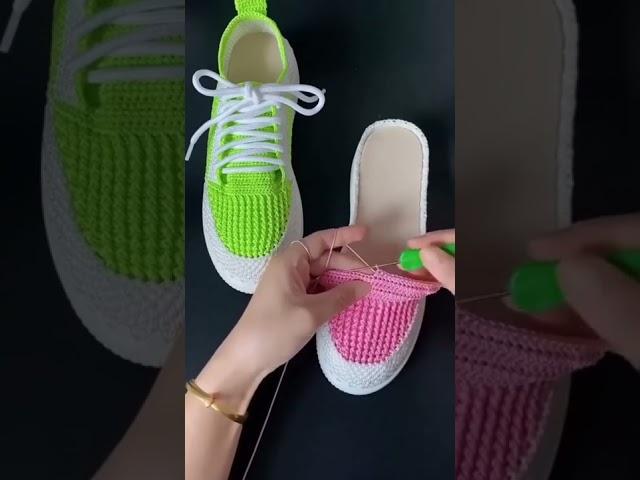Кеды крючком.
