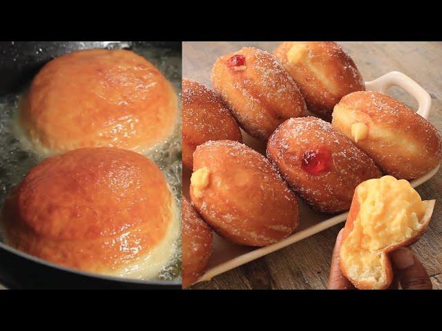 Creamy Donuts | Soft & Fluffy Doughnuts | Cream Filled Donuts