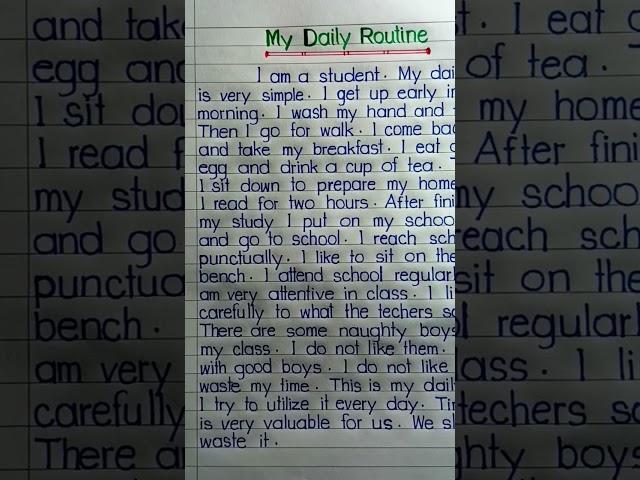 Daily Routines For Students || My Daily Routine #shorts