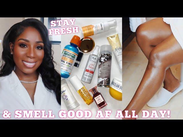 MY 10MIN HYGIENE ROUTINE (WITHOUT A SHOWER)| FEMININE HYGIENE TIPS + SMELL GOOD AF ALL DAY+ IGK HAIR