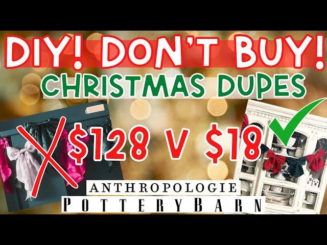 Luxury Christmas DIY Home Decor Dupes!  Create Expensive Christmas Decor at Dollar Store Prices!