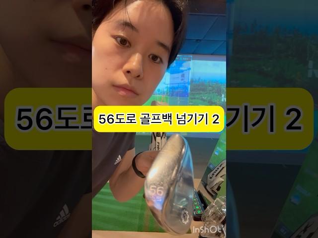 56도로 골프백 넘기기 2#어프로치#어프로치샷#어프로치레슨#골프연습#골프#골프레슨