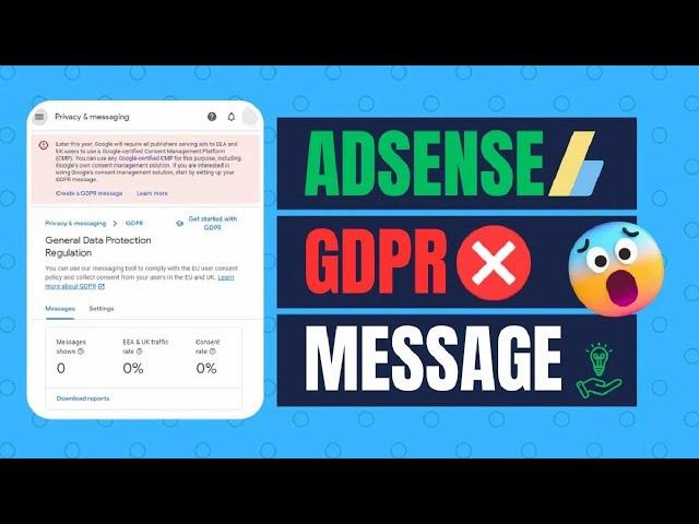 Tutorial Cara Membuat Pesan GDPR di Google Adsense