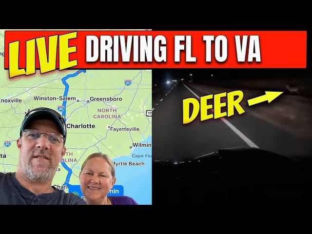 Tall Man's Cruise Adventures is live! Driving from FL to VA.