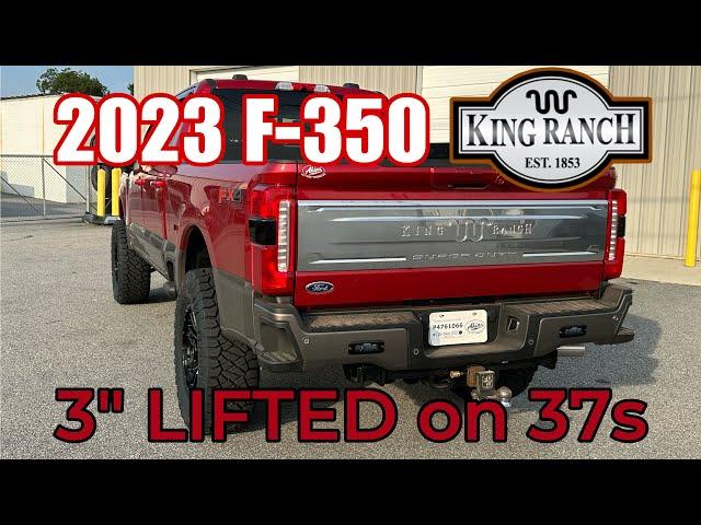 2023 Ford F-350 King Ranch 3" LIFTED on 37s Covert Edition SUPER DUTY