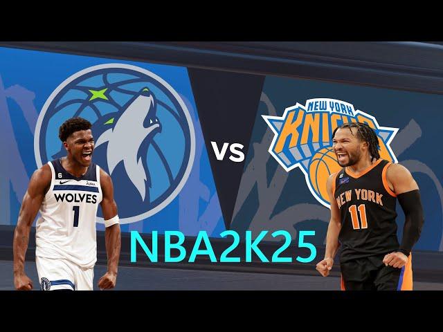 NBA 2K25 PC Modded Gameplay | Wolves vs Knicks | 4K 60 FPS