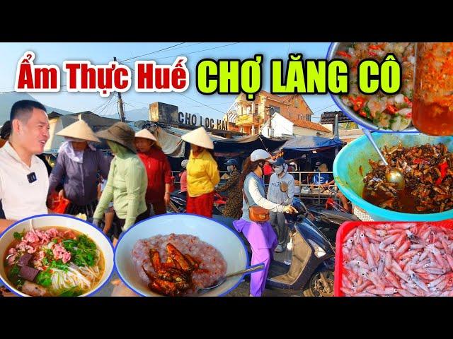 Ẩm Thực Huế CHỢ LĂNG CÔ Toàn Món Ngon Rẻ Đặc Sản Cố Đô - HẢI SẢN BIỂN & ĐẦM PHÁ TƯƠI RÓI.