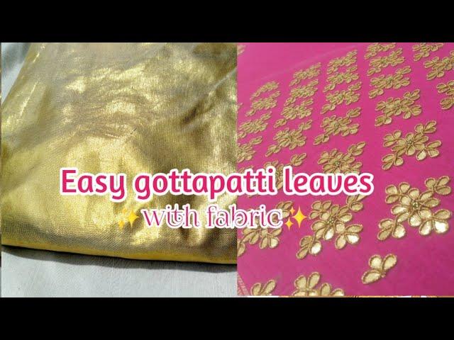 How to make gotta leaf ️Gottapatti work tutorial ️#rabiaahmed