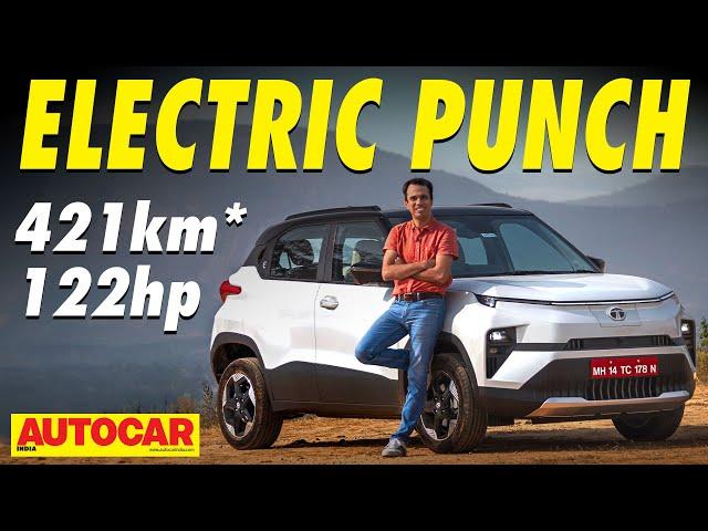 Tata Punch EV review - All-electric Punch packs a punch | @autocarindia1