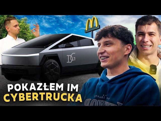 FRIZ I CZAJNIK ZA KIEROWNICĄ TESLI CYBERTRUCK  Reakcje w McDonald’s!