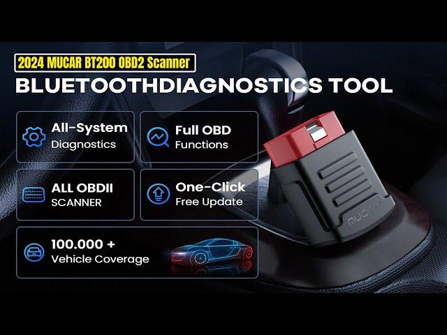 MUCAR BT200 OBD2 Scanner Review || 2024's New Version ||