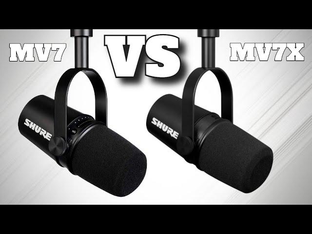 Shure MV7x vs Shure MV7 - The Best Microphones For 2022?