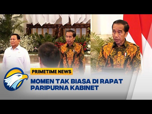 Sidang Kabinet, Prabowo Duduk di Samping Jokowi