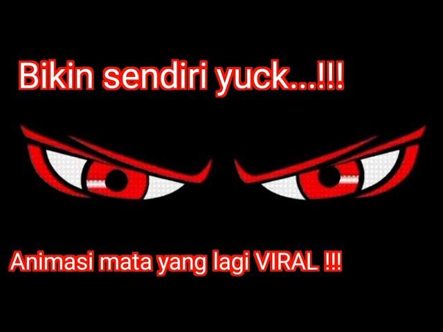 Bikin animasi mata yang lagi VIRAL !!! running text