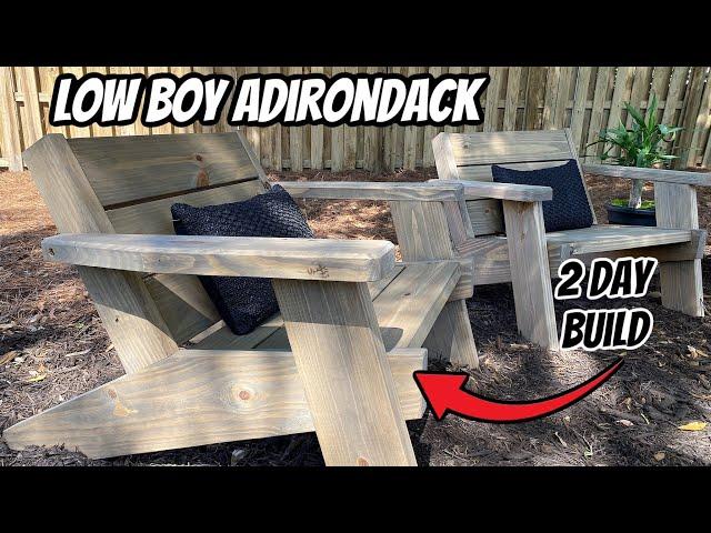 The BEST Adirondack Chair for BEGINNERS // woodworking how to