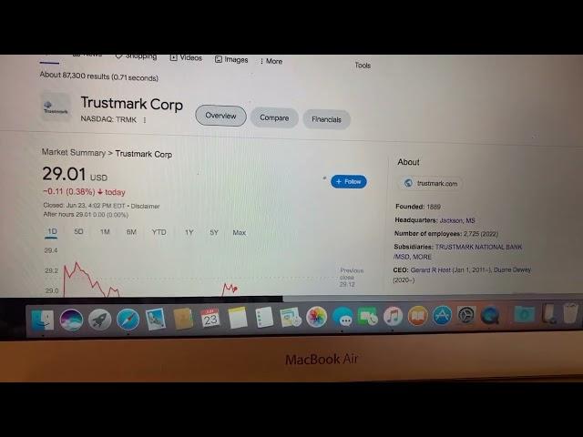  Trustmark Corp TRMK Stock Trading Facts 