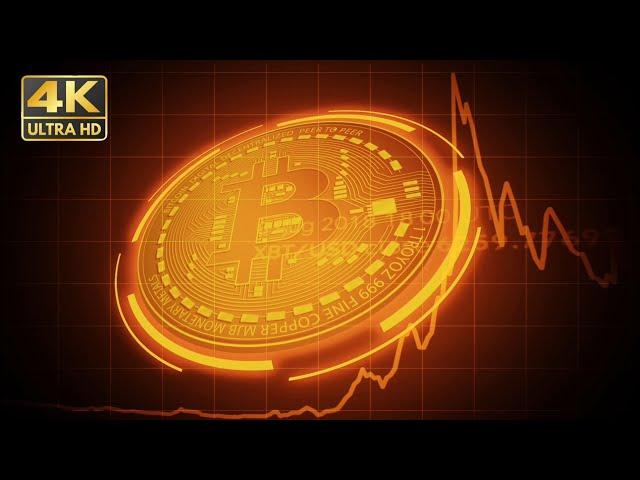 Bitcoin Crypto Trading Stock 4K Ultra HD Video Footage