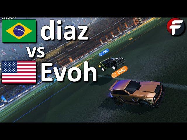 diaz vs Evoh (Rank #1 World) | Rocket League 1v1 Showmatch