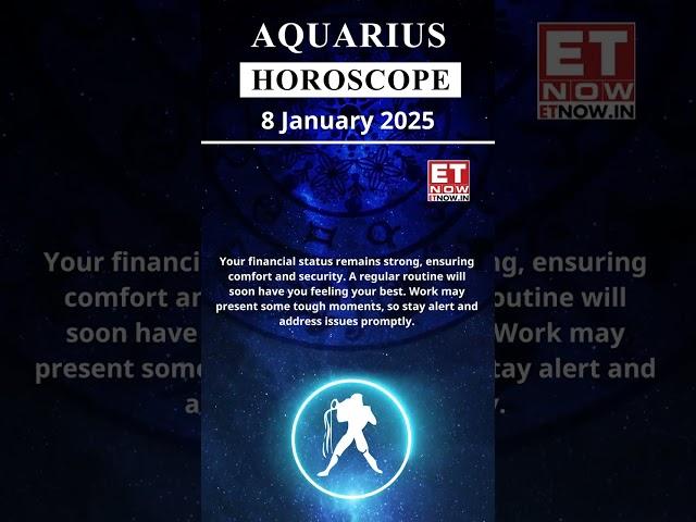 Aquarius Horoscope | 08 Jan Zodiac | Astrology & Prediction of the Day | #Short #Rashifal #horoscope