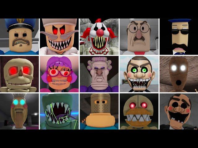 New Roblox Jumpscares in all PlatinumFalls Scary Obby Barry,Grumpy,Miss Ani-Tron,School Breakout