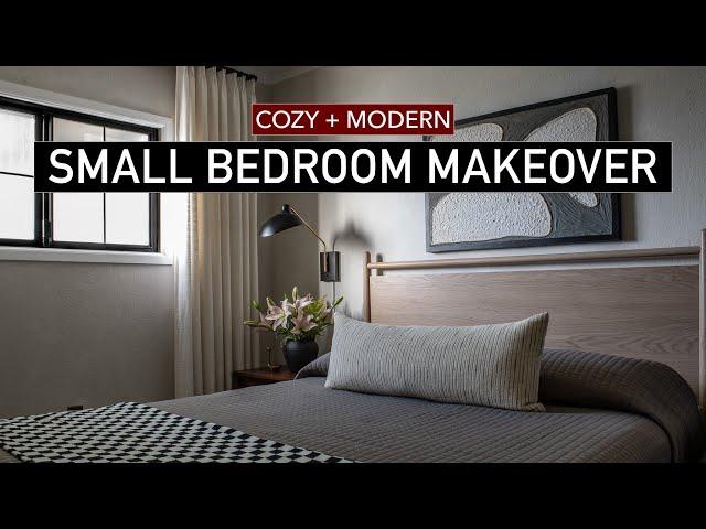 EXTREME SMALL BEDROOM MAKEOVER  (full DIY remodel + decorating ideas)