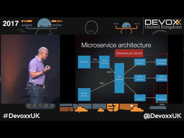 Using sagas to maintain data consistency in a microservice architecture by Chris Richardson