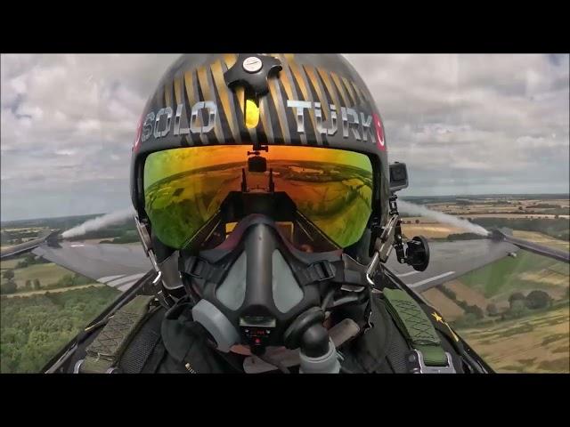 SOLO TURK DISPLAY RIAT 2024 IN COCKPIT FOOTAGE FLYING THE  F-16