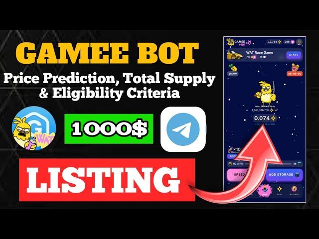 Gamee Listing Confirmed। $WAT Price Prediction, Total Supply & Eligibility Criteria | $WAT Token