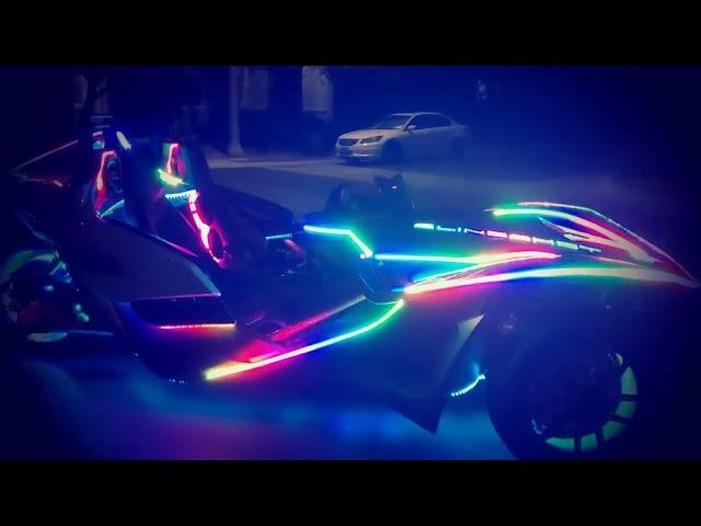 Vegas lites installation- featuring  Cosmic creations leds