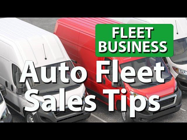 Selling Cars to Fleet and Government: Top Tips for Success